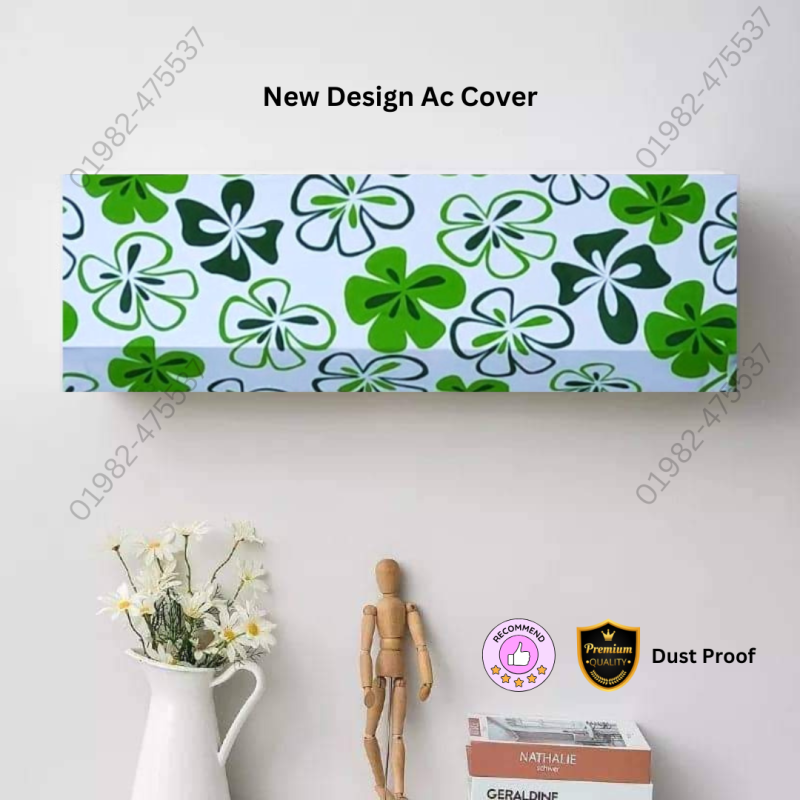 Original Ac Cover Size 1.5 Ton (New Luxury Sutra Flower Design)